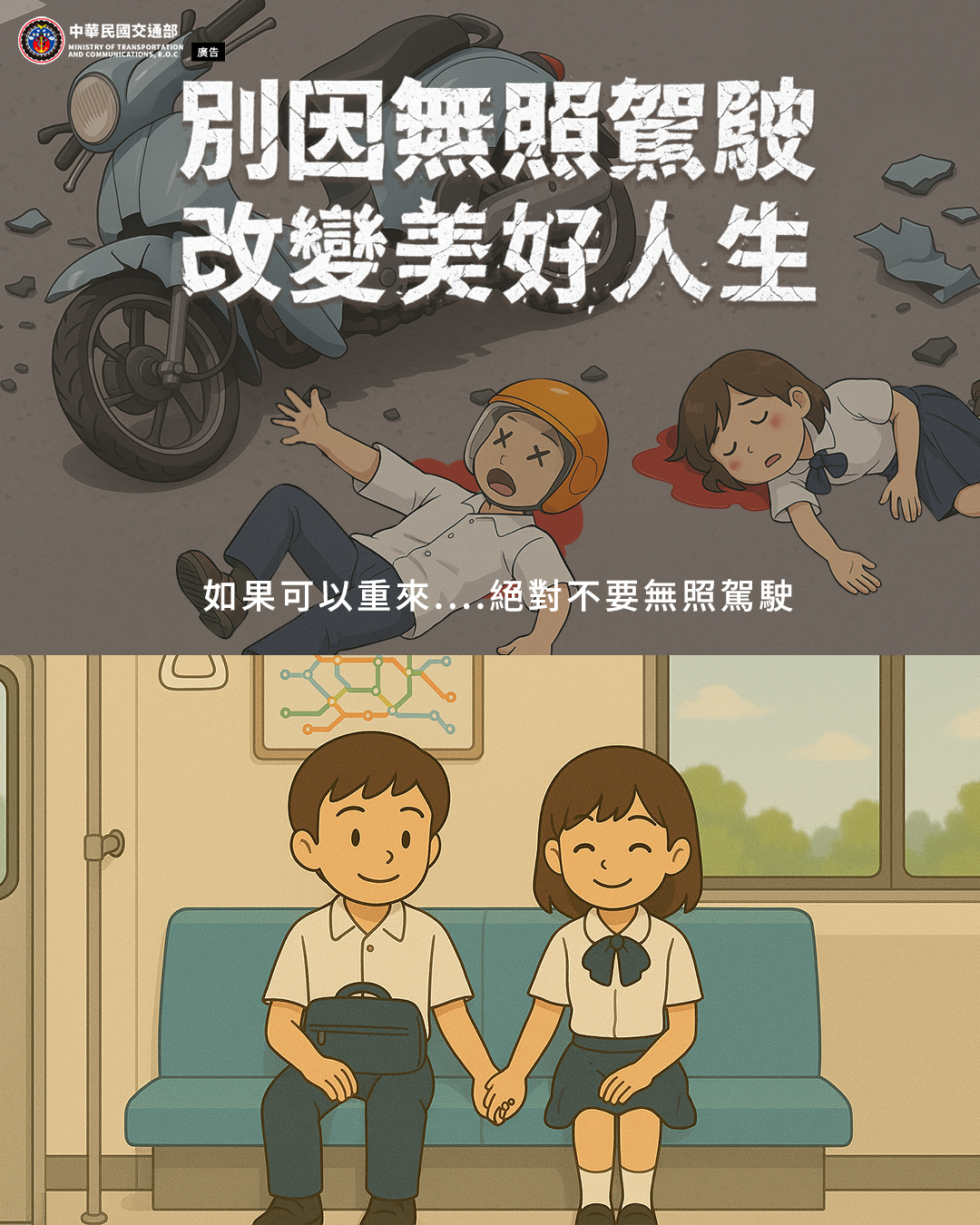 第二大隊交通安全宣導【無照改變美好人生 (114年)】資料來源：交通部全球資訊網(將開啟新視窗)