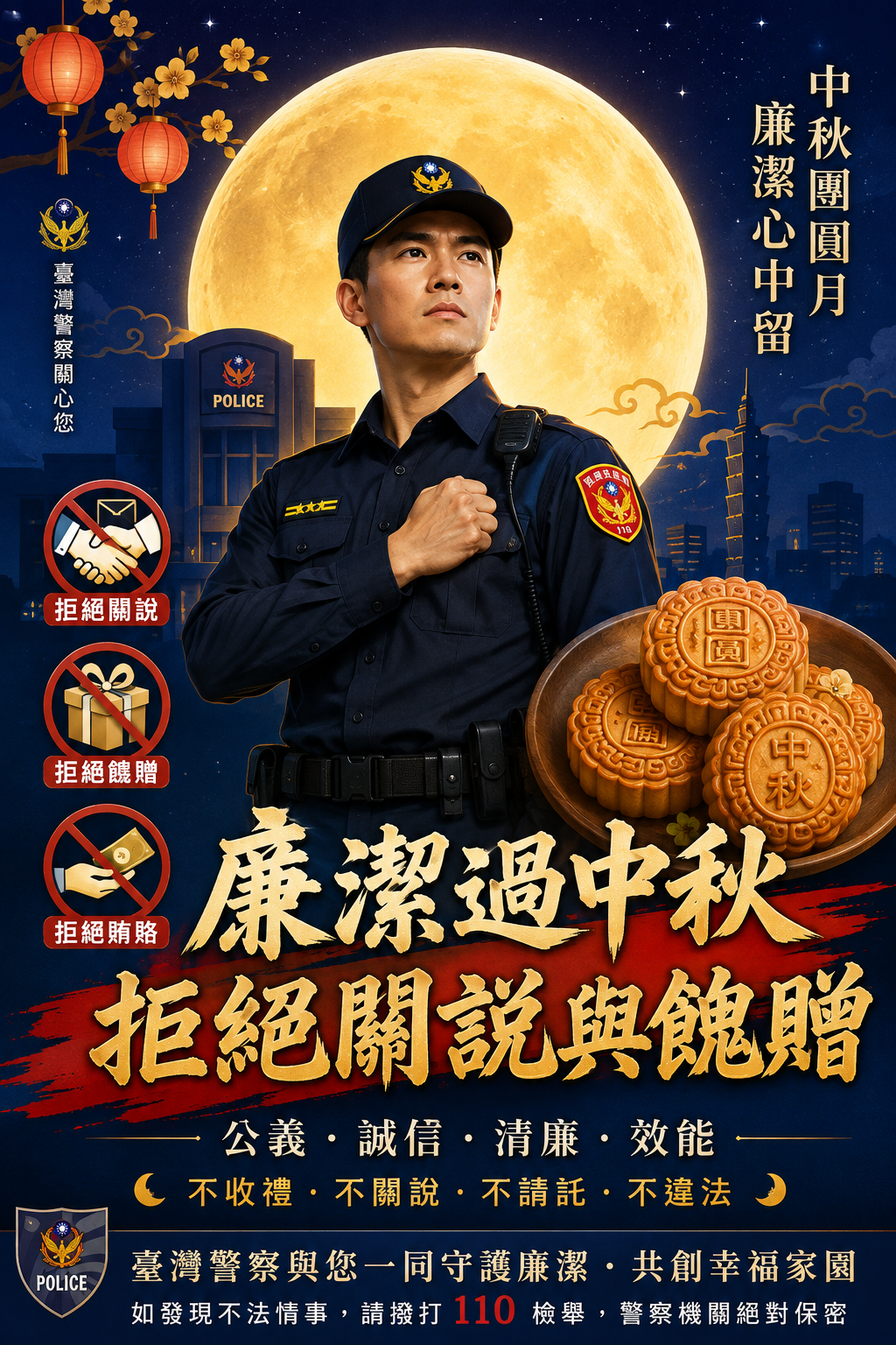 廉潔過中秋 拒絕關說與餽贈(將開啟新視窗)