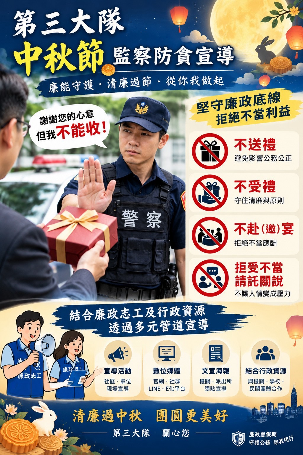 第三大隊中秋監察防貪宣導(將開啟新視窗)