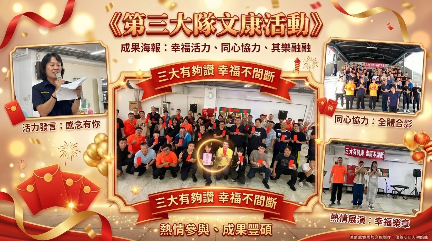 熱情參與，成果豐碩-第三大隊文康活動(將開啟新視窗)