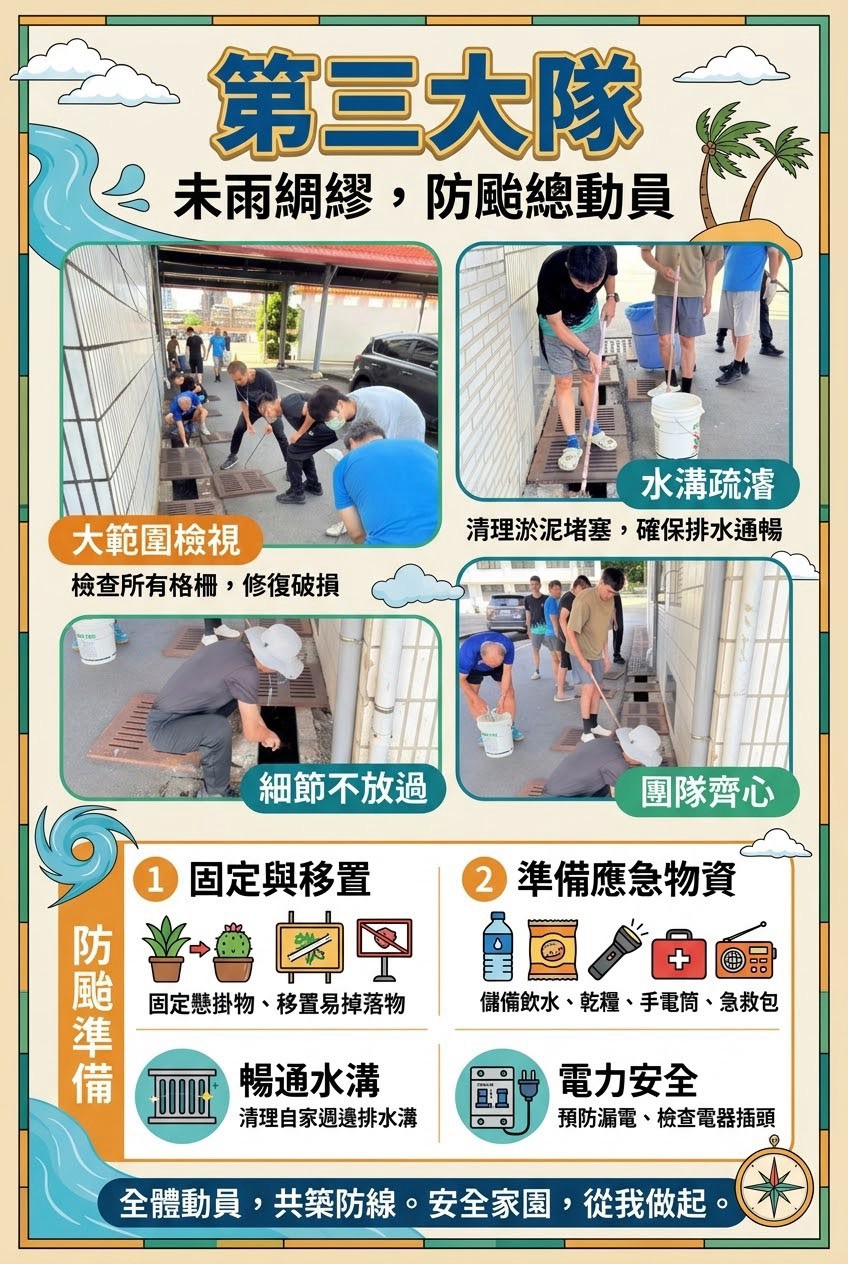 未雨綢繆，防颱總隊員(將開啟新視窗)