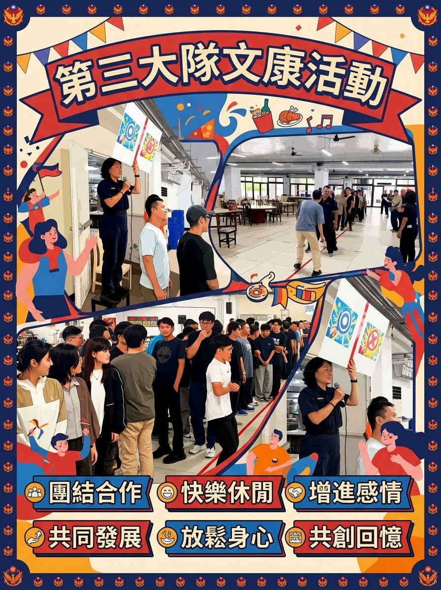 快樂休閒，增進感情-第三大隊文康活動(將開啟新視窗)