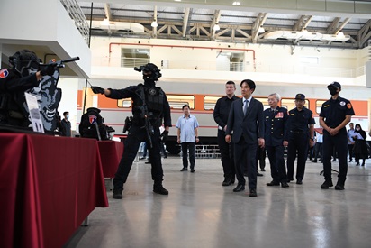 賴清德總統蒞臨本總隊反恐訓練中心視察1