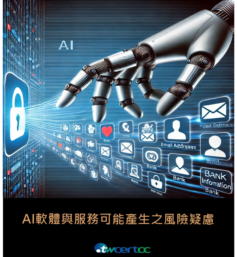 AI軟體與服務可能產生之風險疑慮